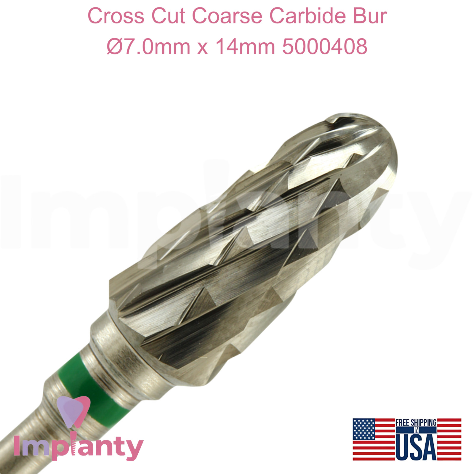 Cross Cut Coarse Grit Carbide Dental Bur Ø7.0mm x 14mm 5000408 Dentistry Tool