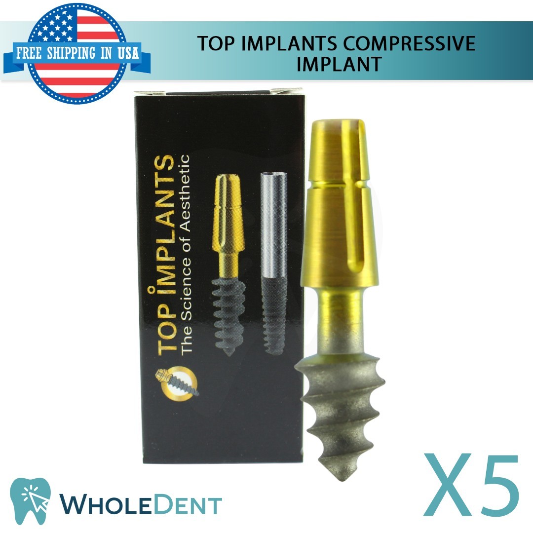 X5 Dental Compressive Monoblock Fixture Titanium Sterile SLA Surface Dentistry