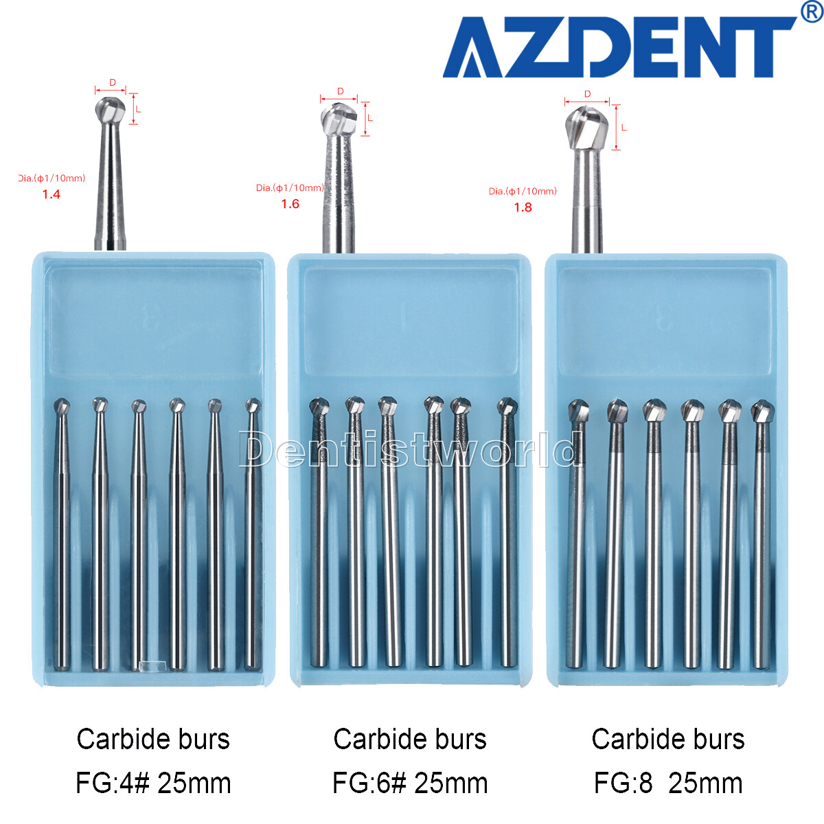 Dental Surgical Carbide Handpiece Bur Friction Grip Oral FGOS Length 25mm Round