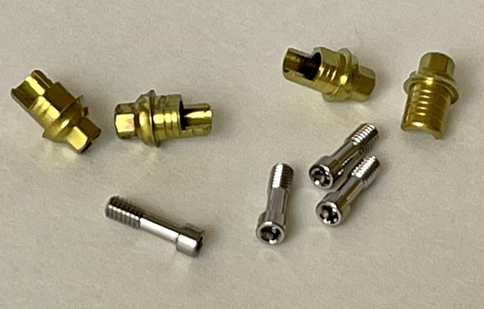 Ti-Base Interface CAD CAM Internal Hex RP, Dental Implants Set Of 4