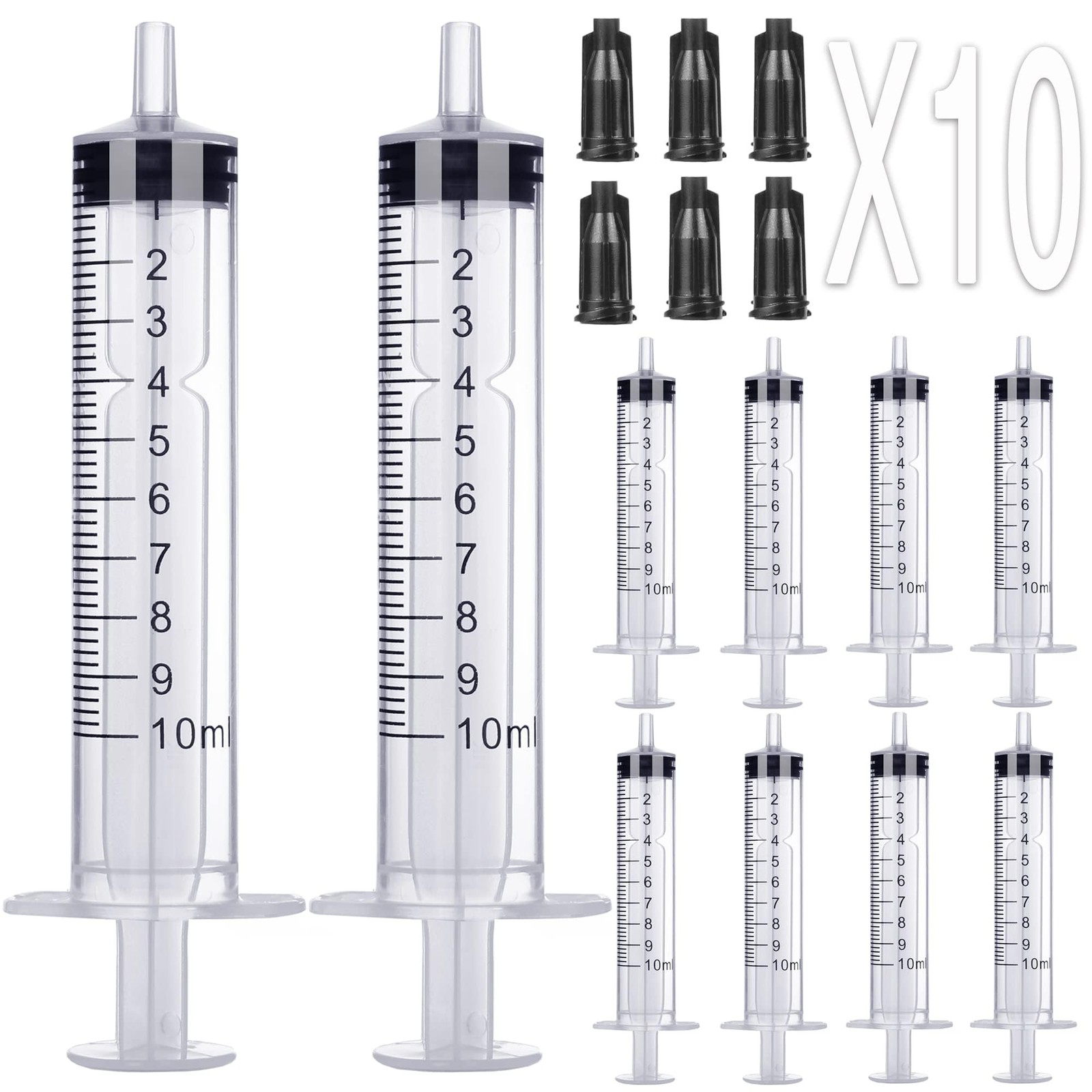 10ml Syringe Without Needle – 10 ml Small Plastic Syringes Sterile 10ML, 10ML