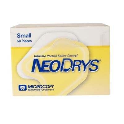 NeoDrys Saliva Absorbents – Small (Yellow), Original White Backing 50/Box