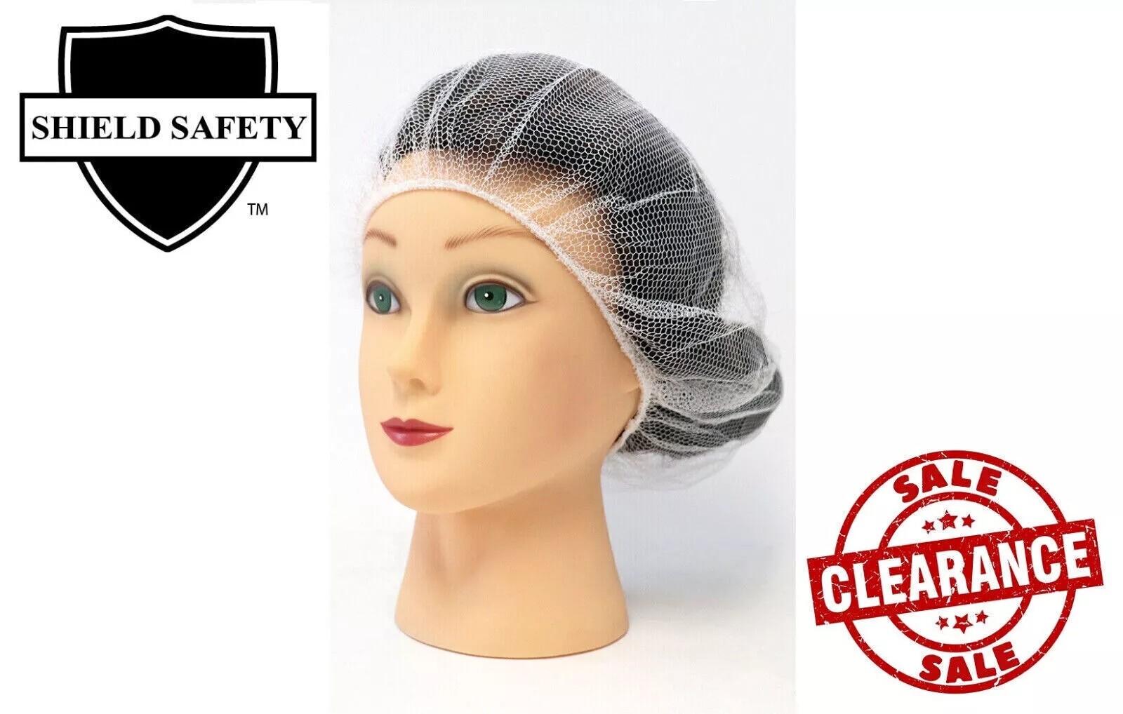 1000-2000 Nylon Honeycomb Hair Net, Safety Cap, Breathable Disposable Hair Cover
