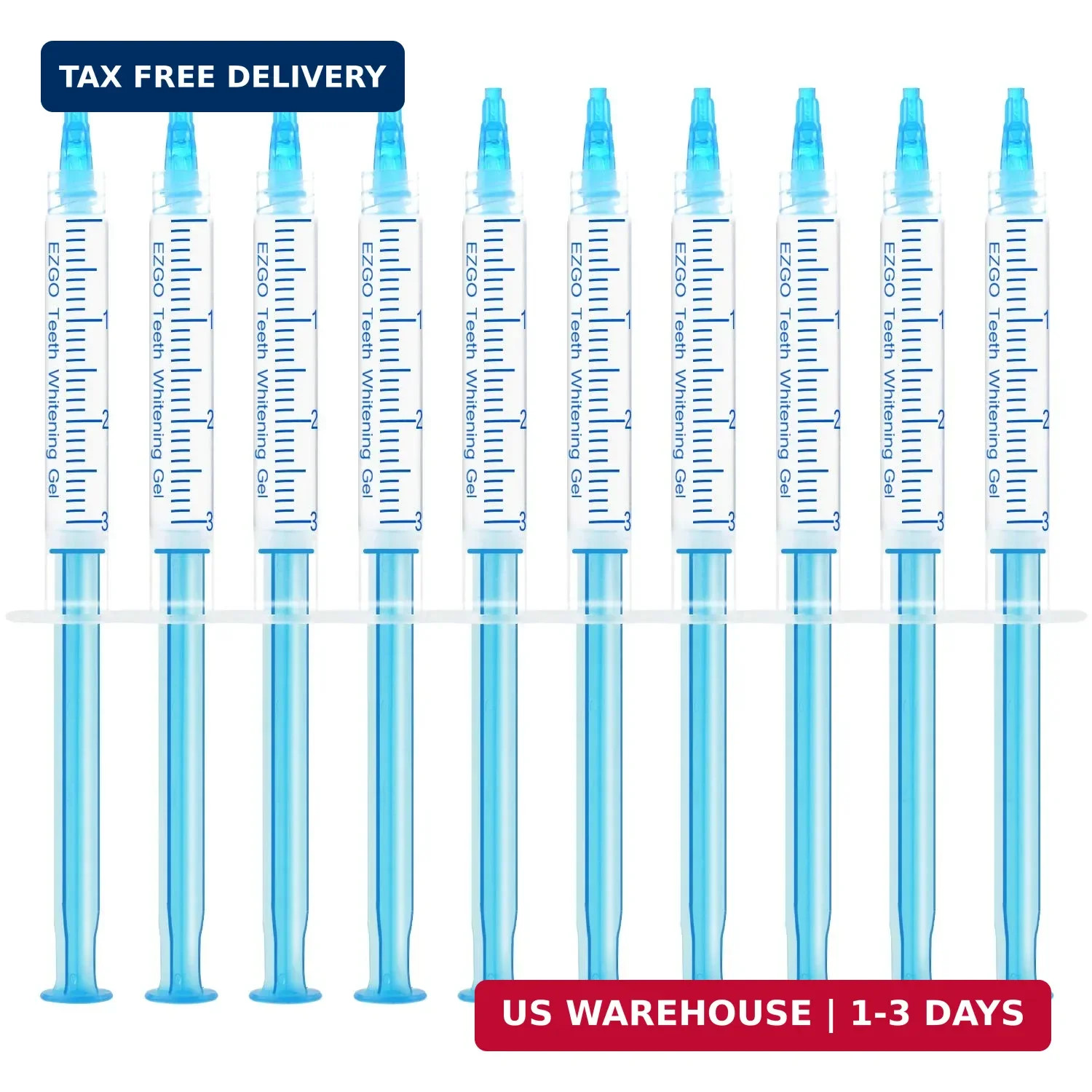 EZGO 10 Pack Teeth Whitening Gel Refills 22% Bleaching Gel, No Sensitive Teeth W