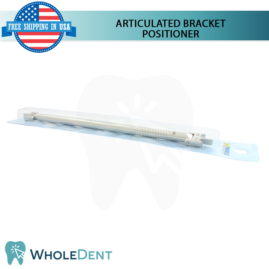 Dental Articulated Bracket Positioner Orthodontic 2 Sided Gauge Tool Morelli