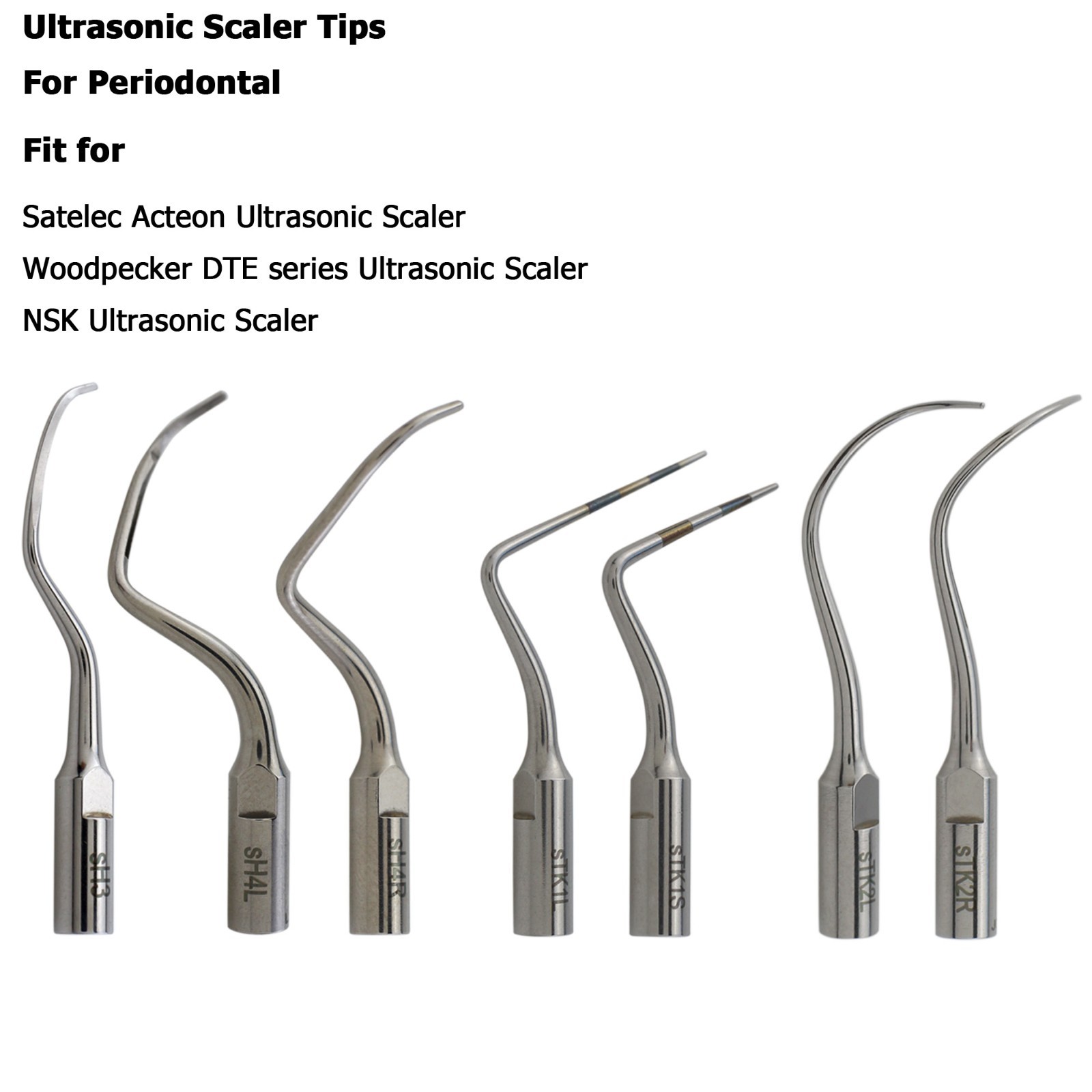 Satelec ACTEON NEWTRON Slim B LED Ultrasonic Scaler Handpiece Piezo Tips H3 1S