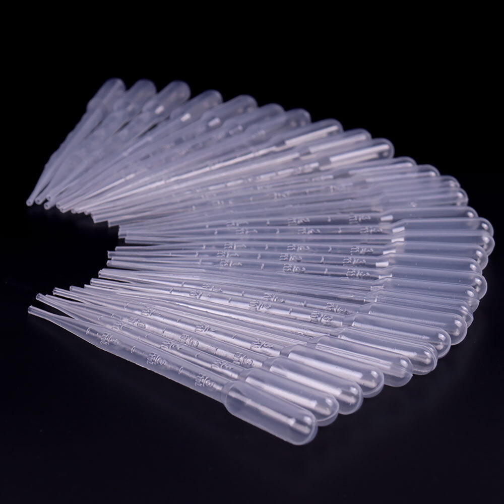 Disposable 1/2/3/5ml Eye Dropper Set Transfer Lab Graduated Pipettes 200/400Pcs