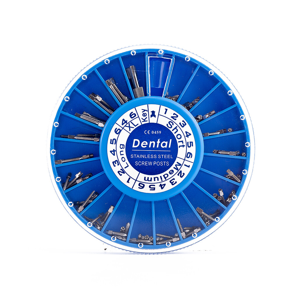 240pcs Dental Screw Post Gold Plated Completed Kit S -XL Size Endo Conical Pins