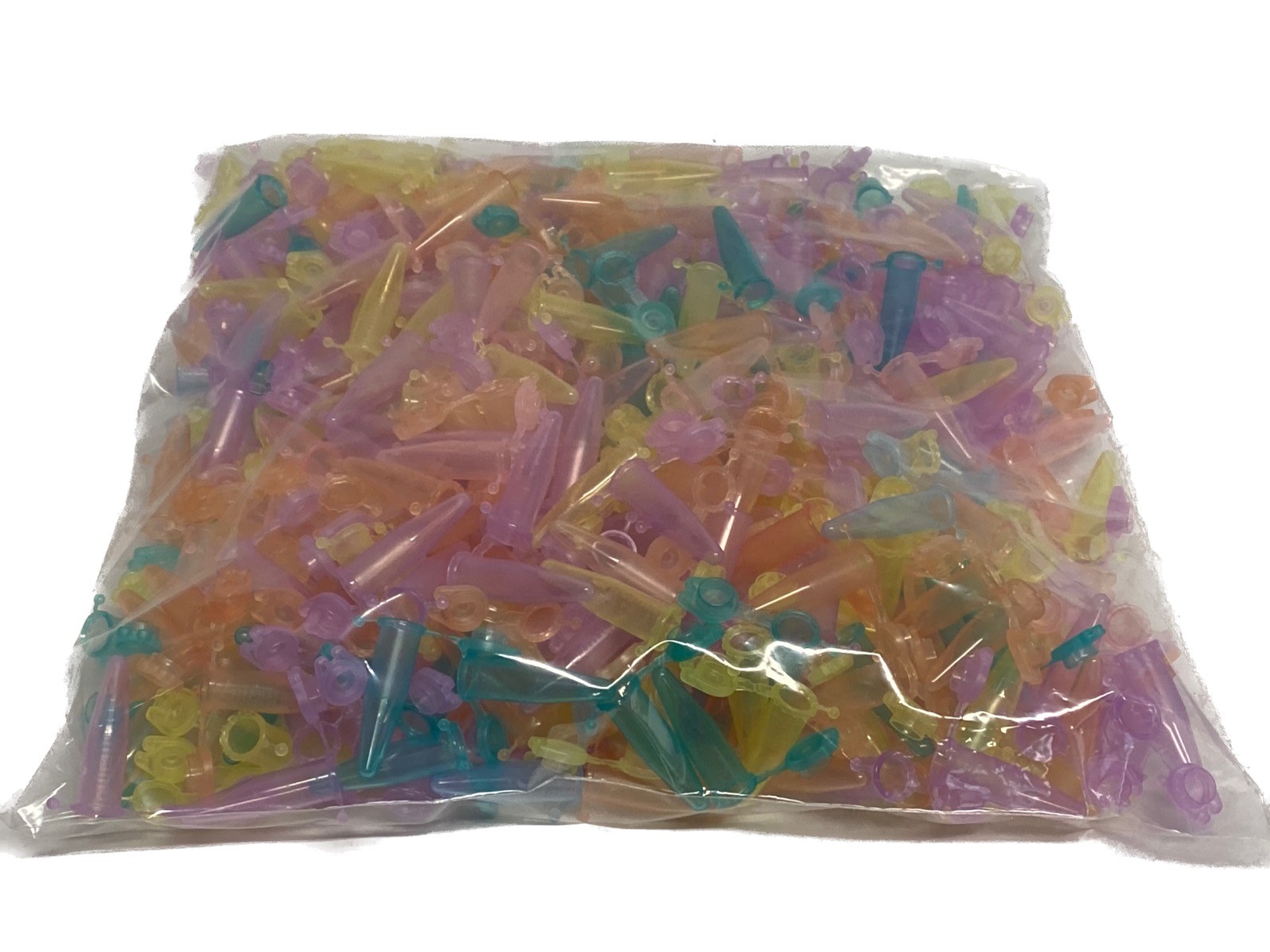 (430) Laboratory 1.5mL Graduated Conical Microcentrifuge Tubes Snap Cap Rainbow