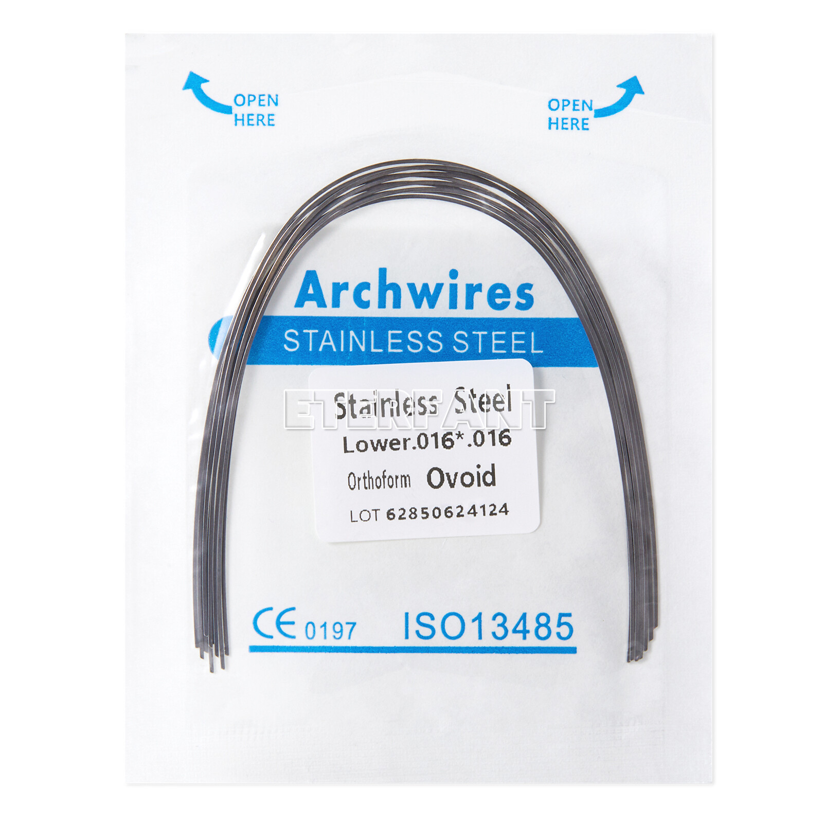 ETERFANT Dental 10pc/pack Ortho Arch Wires Super Elastic NiTi/Stainless Steel