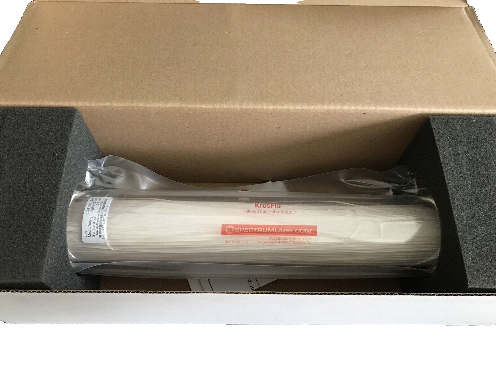REPLIGEN KrosFlo Hollow Fiber Filter Module 41.5cm 300kD 0.5mm mPES K04-E300-05S
