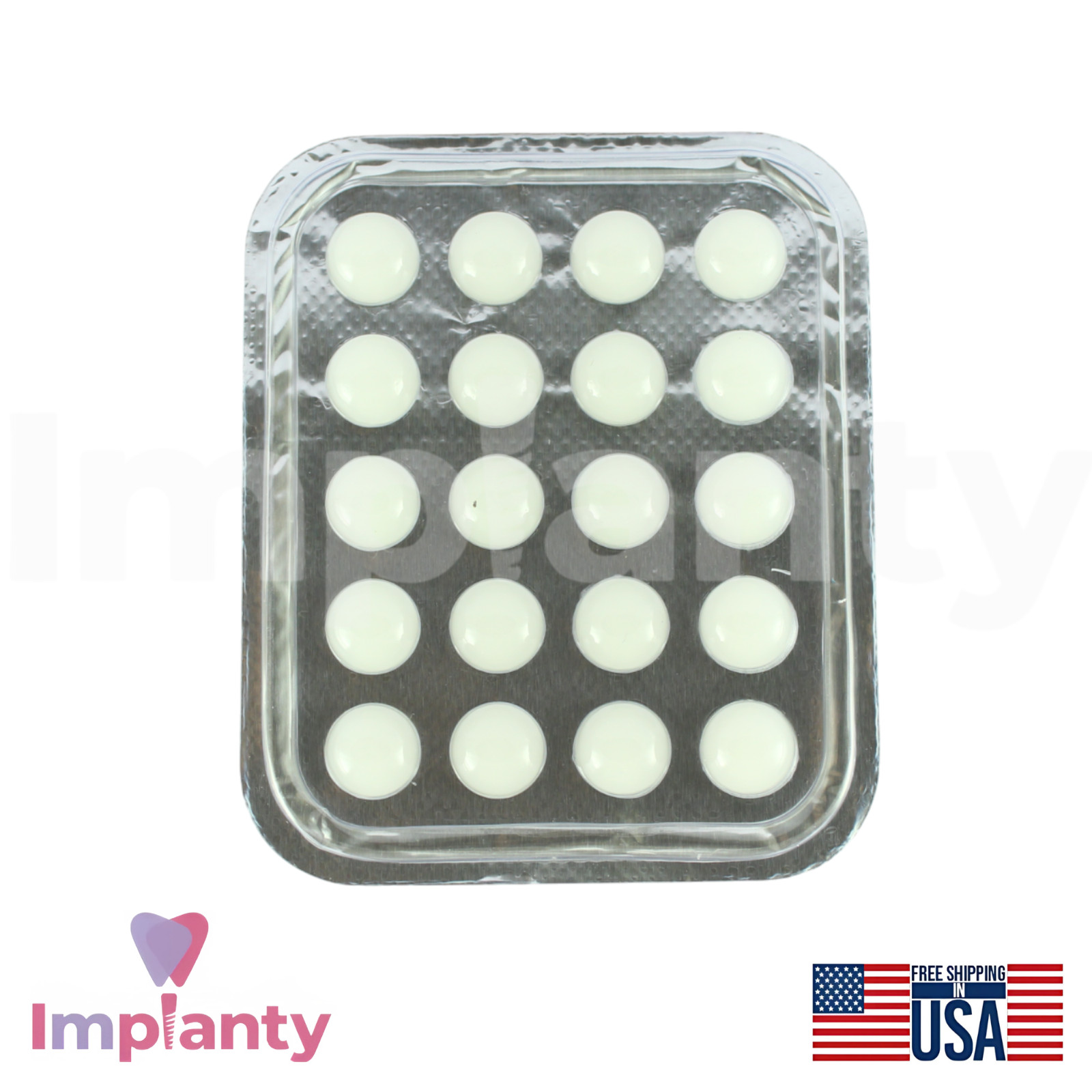 Braces Dot Wax For Teeth 20pcs Pre-Shaped Ready To Use Clear Color Mint Flavor