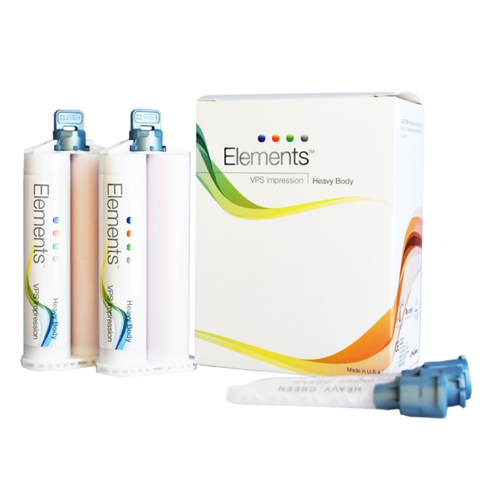 Pacdent VPS Impression Material/Bite Registration 2*50ml Cartridge &6 Mixing Tip