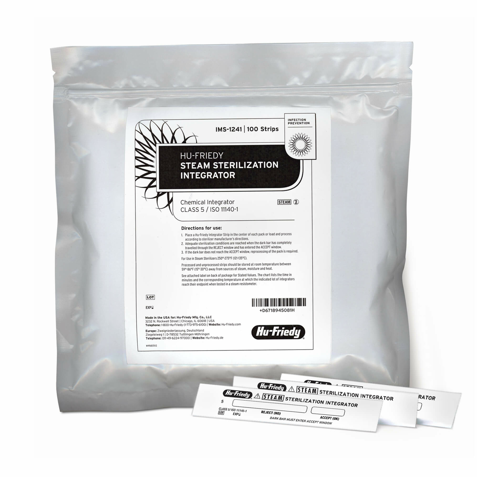 Hu-Friedy Steam Sterilization Integrators – IMS-1241