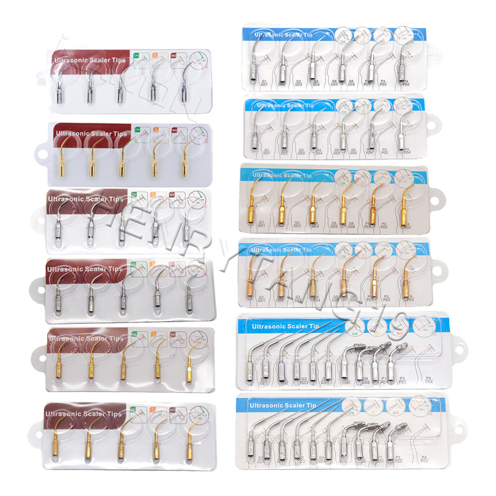 Dental Ultrasonic Scaler Tips Kit Set for EMS/Woodpecker/DTE/SATELEC Handpiece