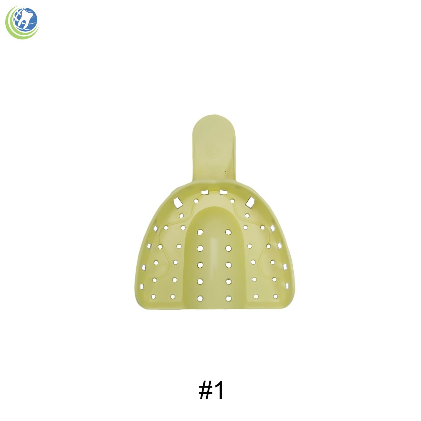 DENTAL PLASTIC AUTOCLAVABLE IMPRESSION TRAYS UPPER LARGE UL #1 12/BAG