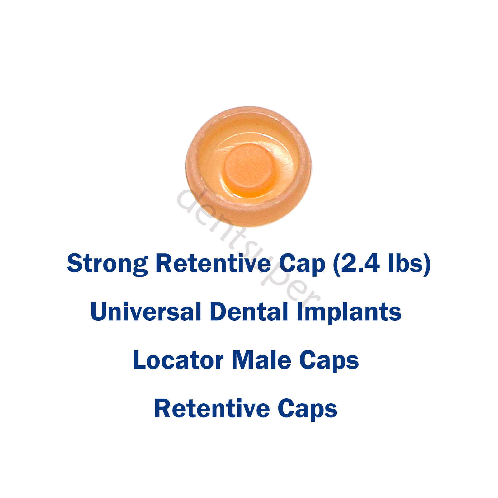 Universal Standard Overdenture Abutment Removable Male Caps Inserts 1Set/5Pcs