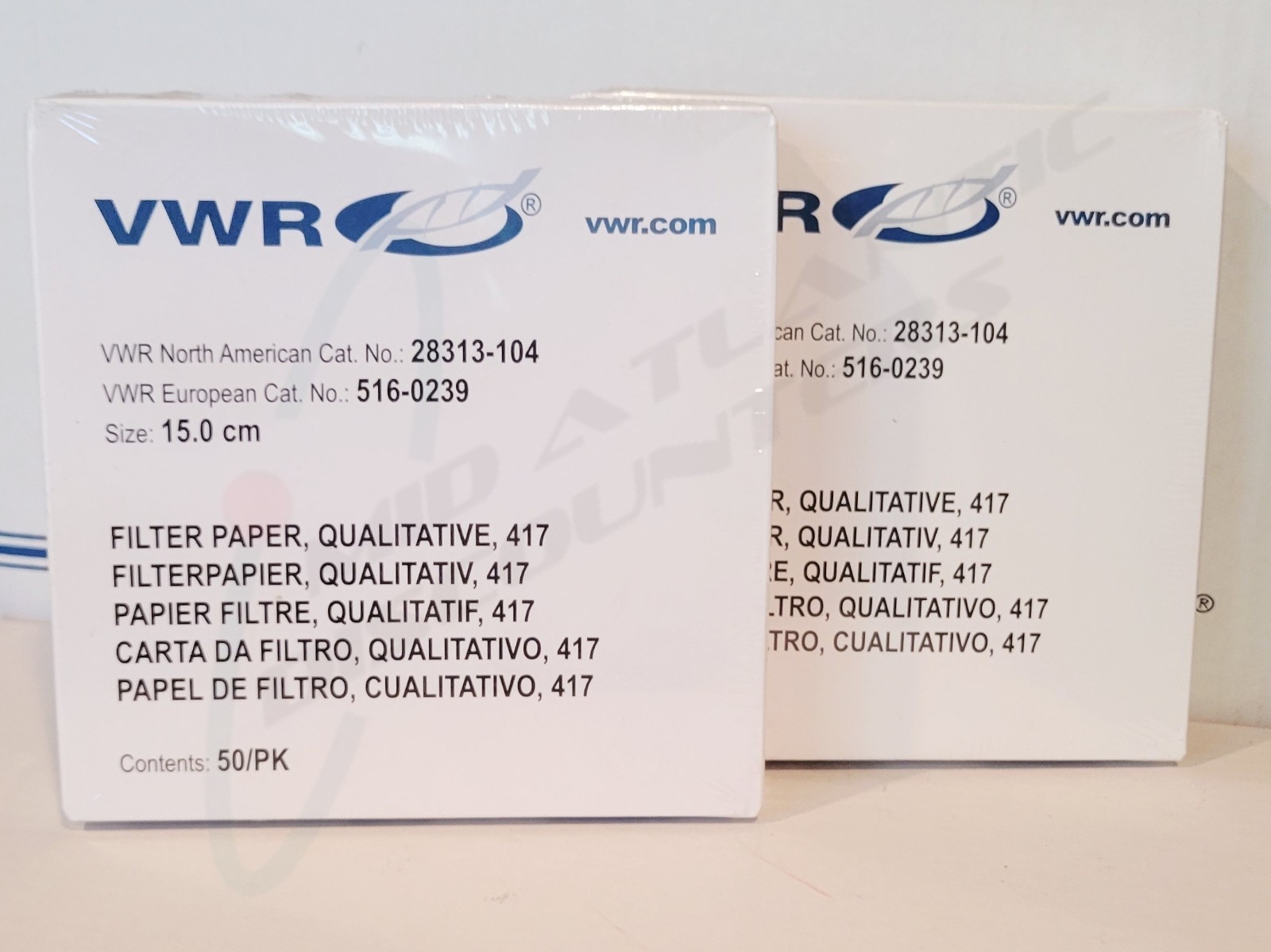100 VWR 15cm 417 Qualitative Filter Papers, 2pks of 50, Sealed 28313-104 5160239