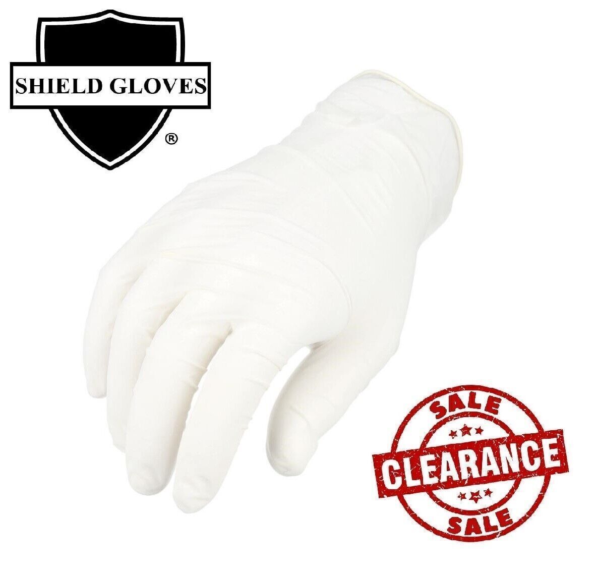 1000 Pcs Powder Free Latex Disposable Exam Gloves Medium 4.5 Mil Natural Rubber