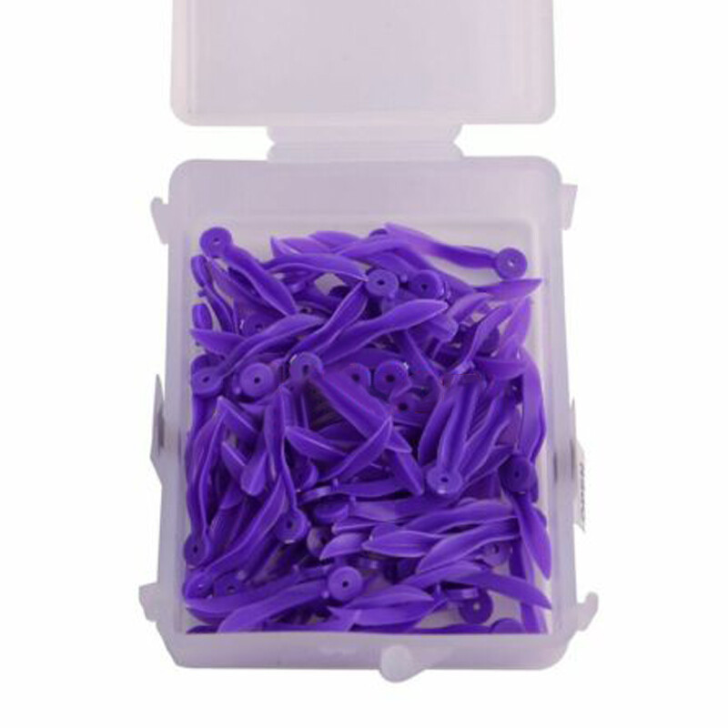 100 Pcs Dental Plastic Wedges with Holes Size XS /S /M /L Purple Yellow Green