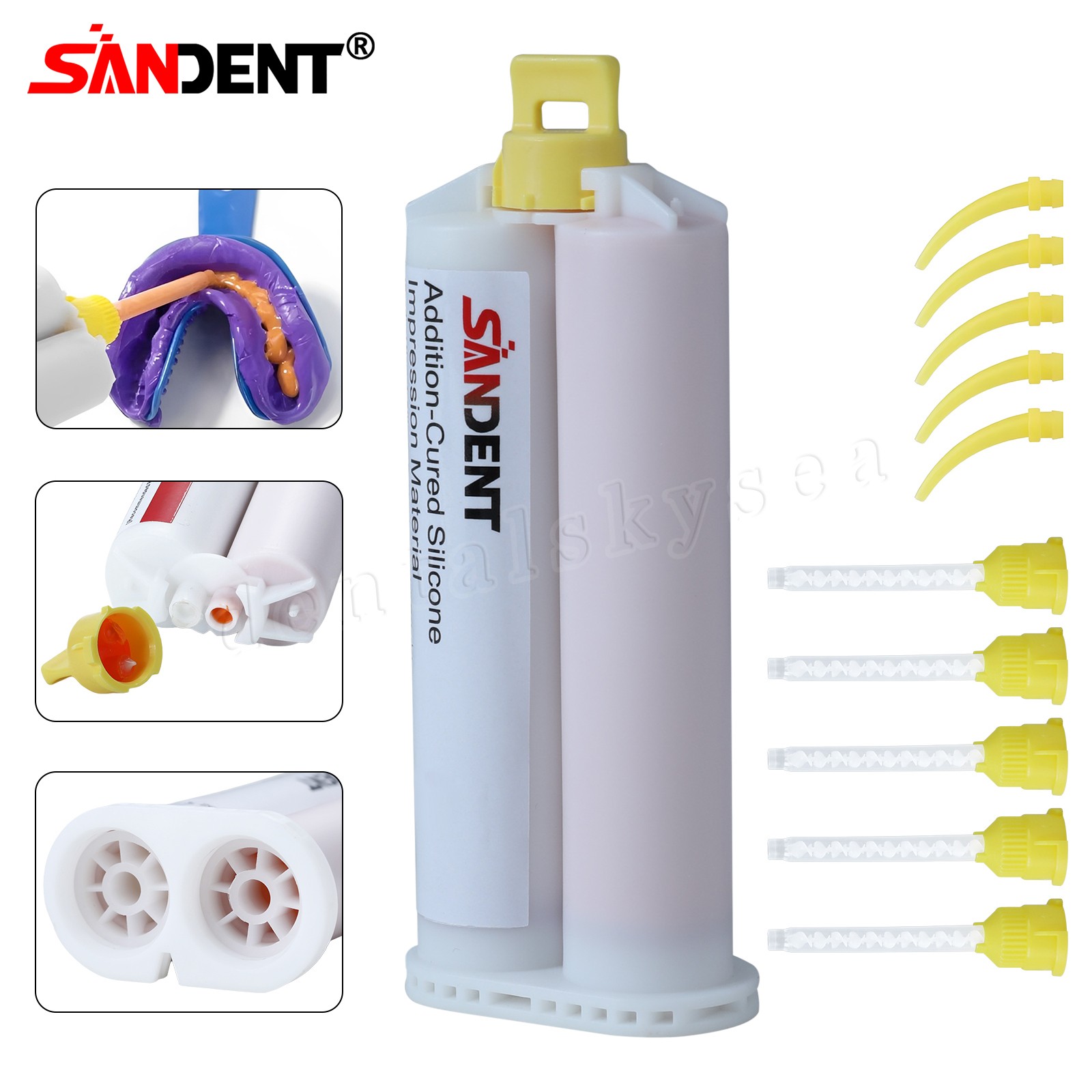 Dental Elastomeric Impression Putty Soft Silicone Material SANDENT USA