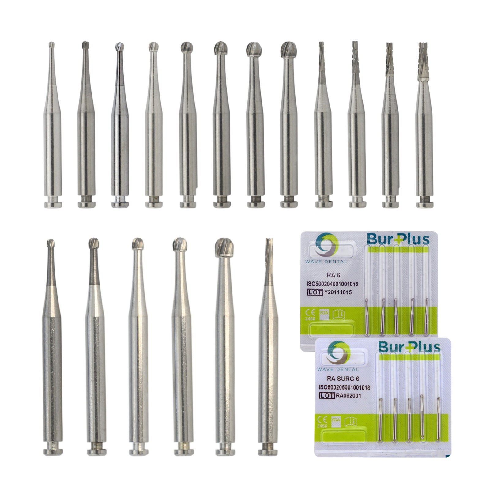Wave Dental Tungsten Carbide Bur FG FG SURG RA HP Midwest Prima Round Fissure