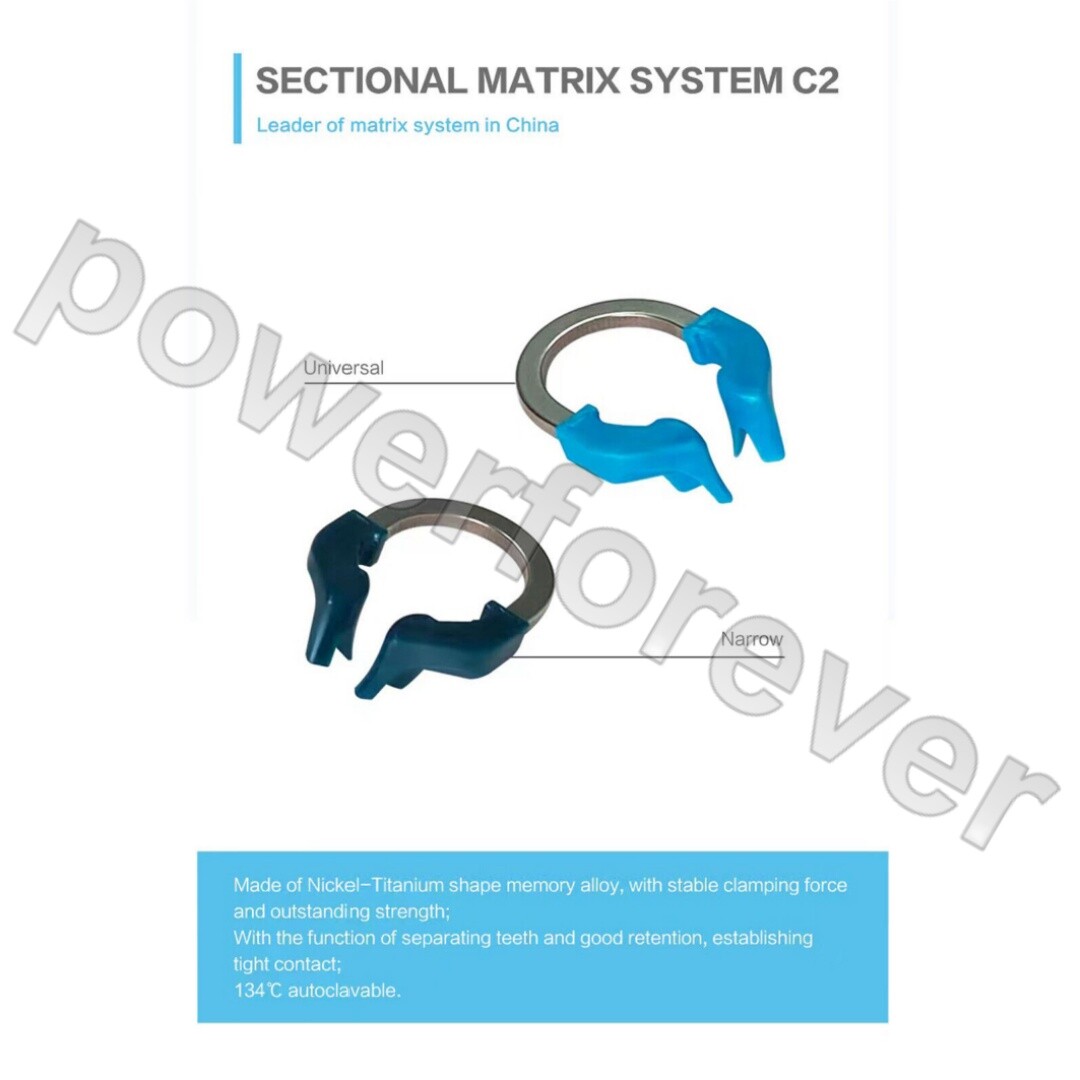 Dental Sectional Contoured Matrix System Matrices Bands Clip Clamp Holder Ring