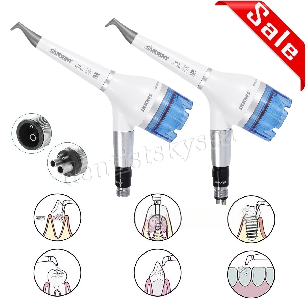 Dental Hygienist Air Flow Teeth Polishing Polisher Prophy Jet Handpiece 2/4H SUP