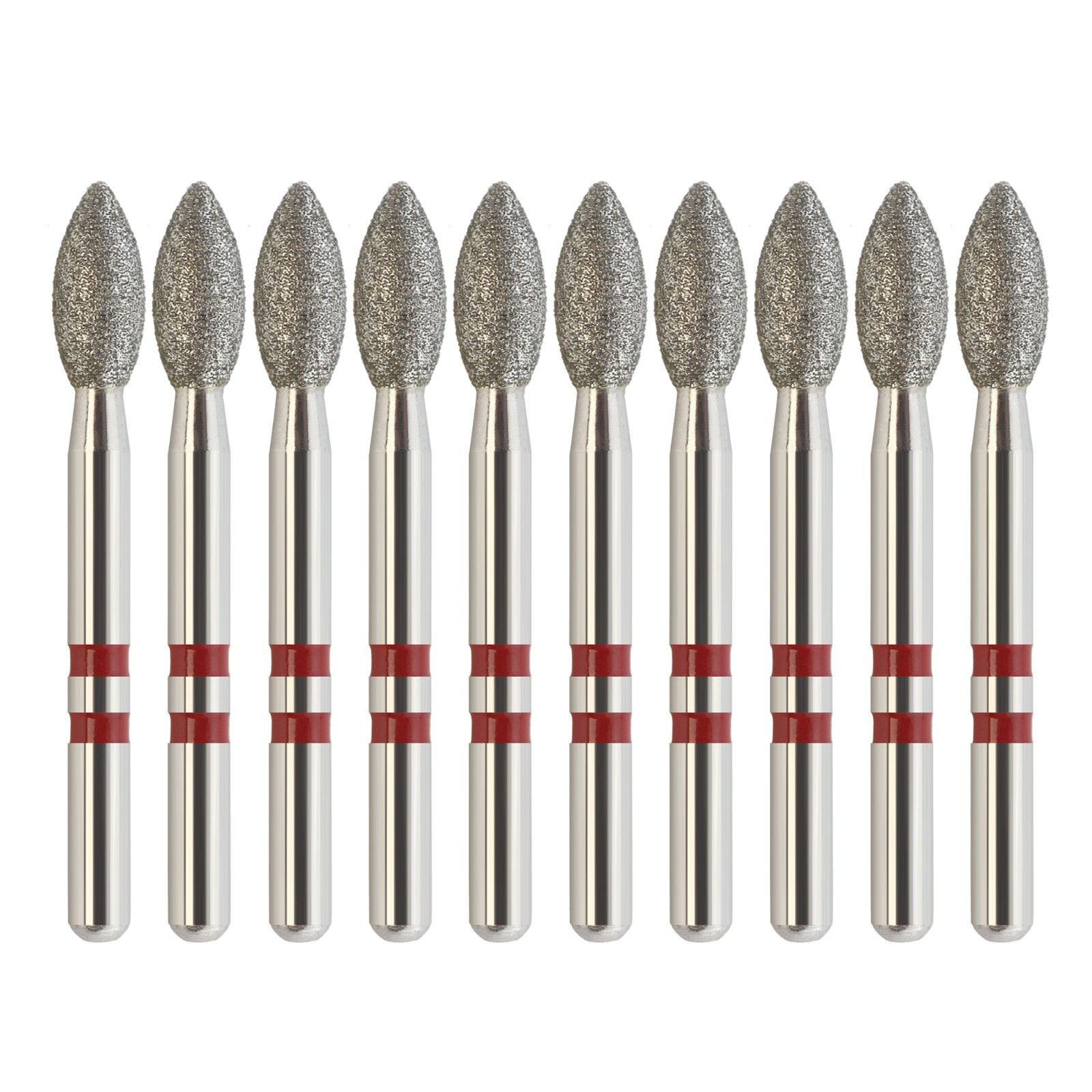 Zirconia Cutting Diamonds Egg Football Burs Z368/023F Fine Grit Friction Grip FG