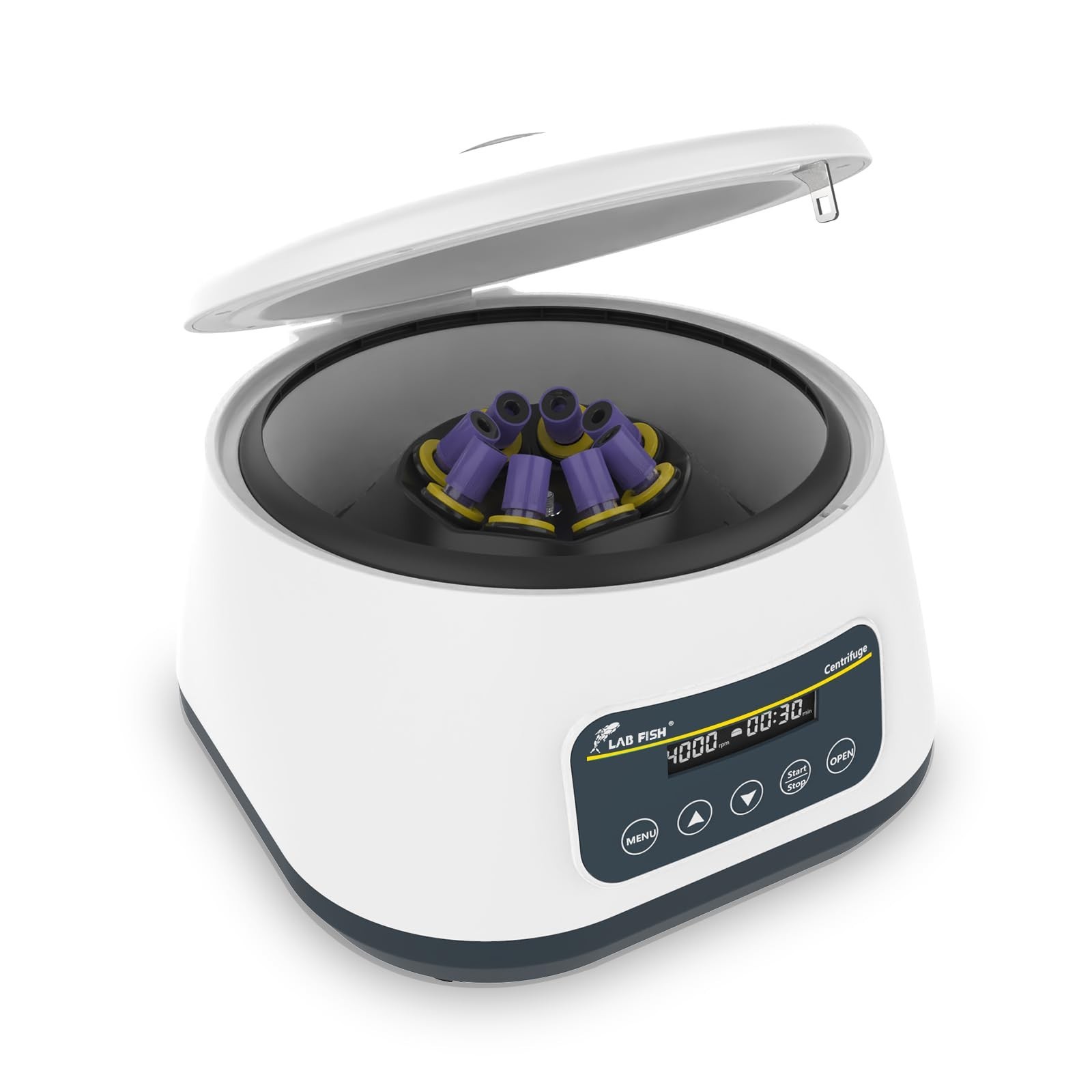 LAB FISH Digital PRP Benchtop Centrifuge Machine 2ml~5ml/10ml/15ml Lab Test T…