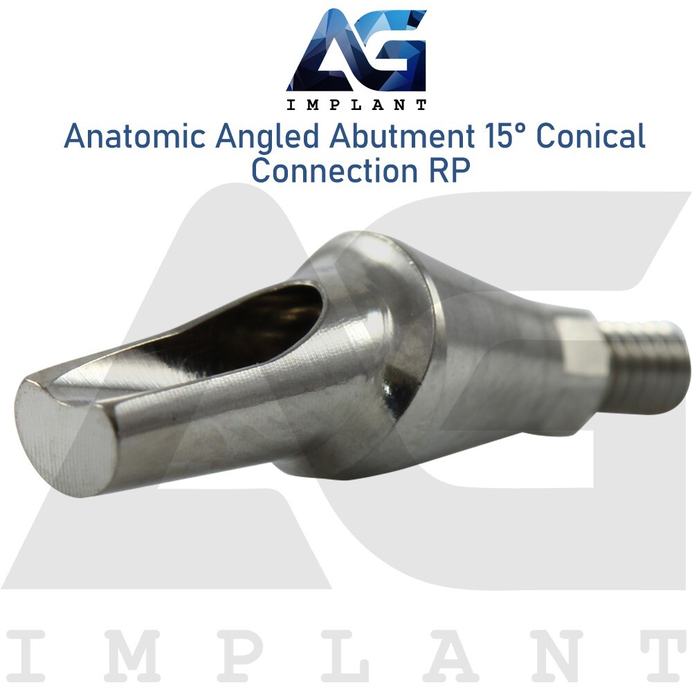 5x Titanium Anat0mic Angled Prosthetic 15° Regular Platform RP Int Hex 2.65mm
