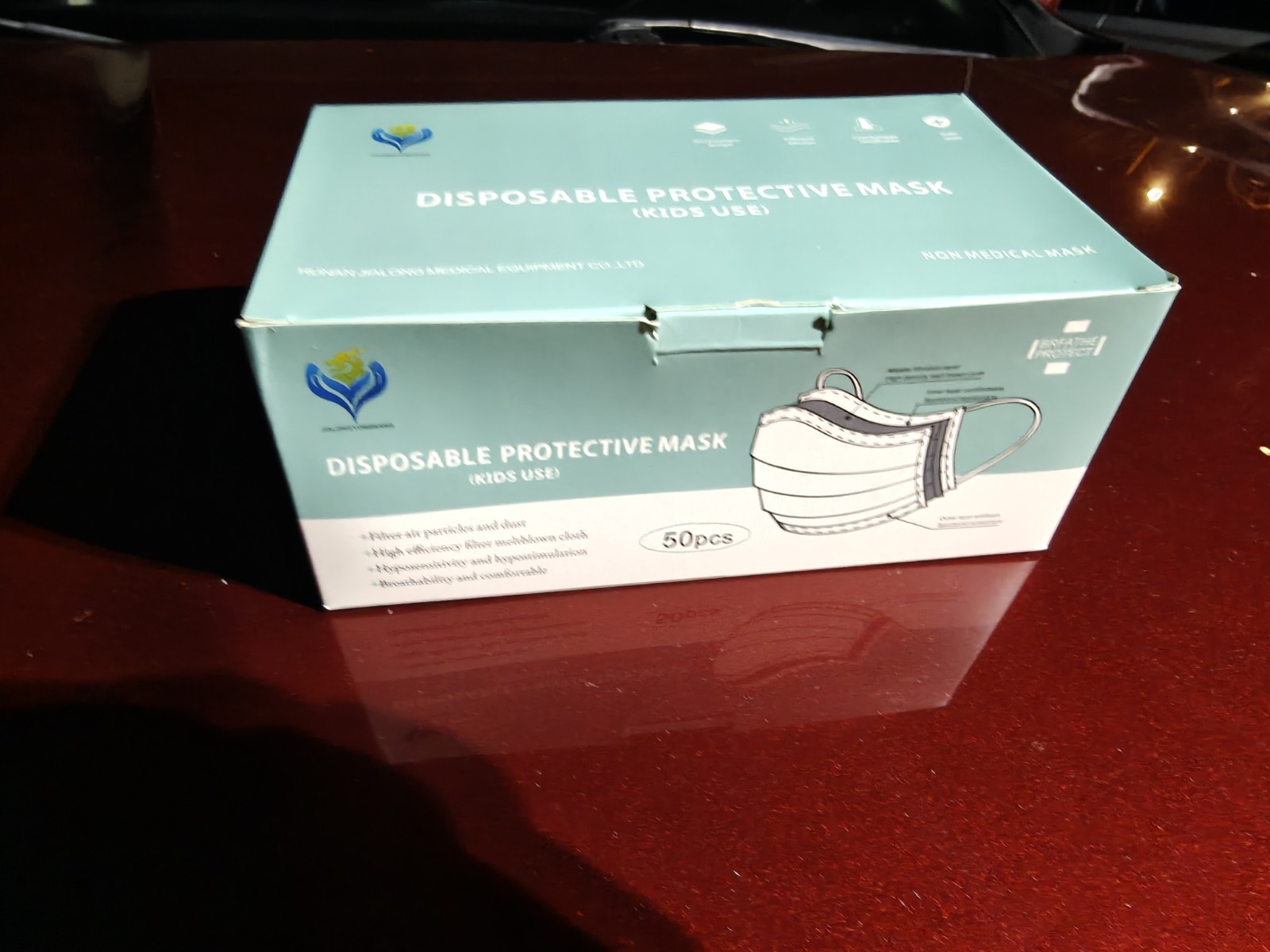 New, 200 Kid Disposable Face Masks. 4x 50 Pcs Per Box.