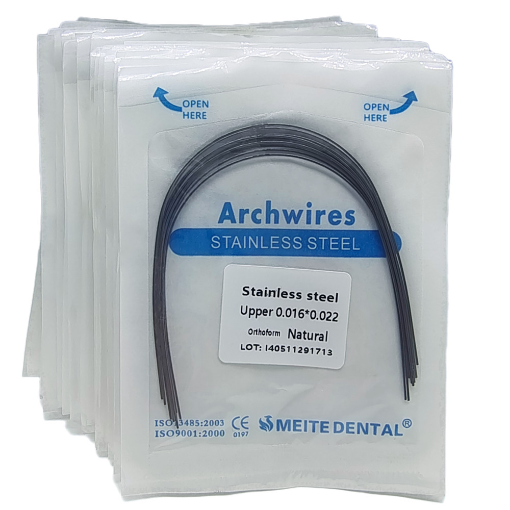 Dental Orthodontic Arch Wires Stainless Steel Natural Form Rectangular Arcs