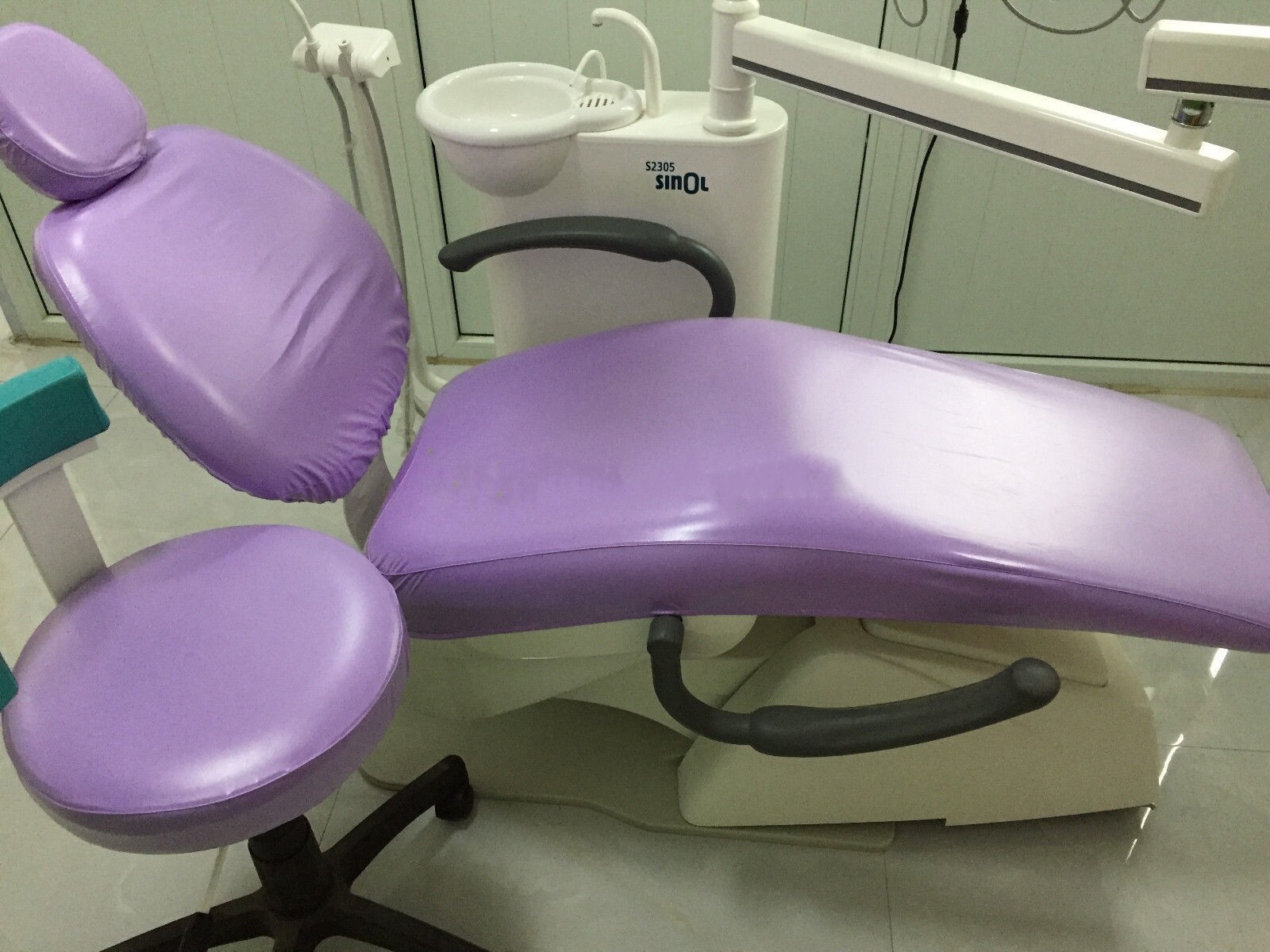 1Set Dental Unit Chair Cover Sleeves Protector Waterproof PU Leather Washable