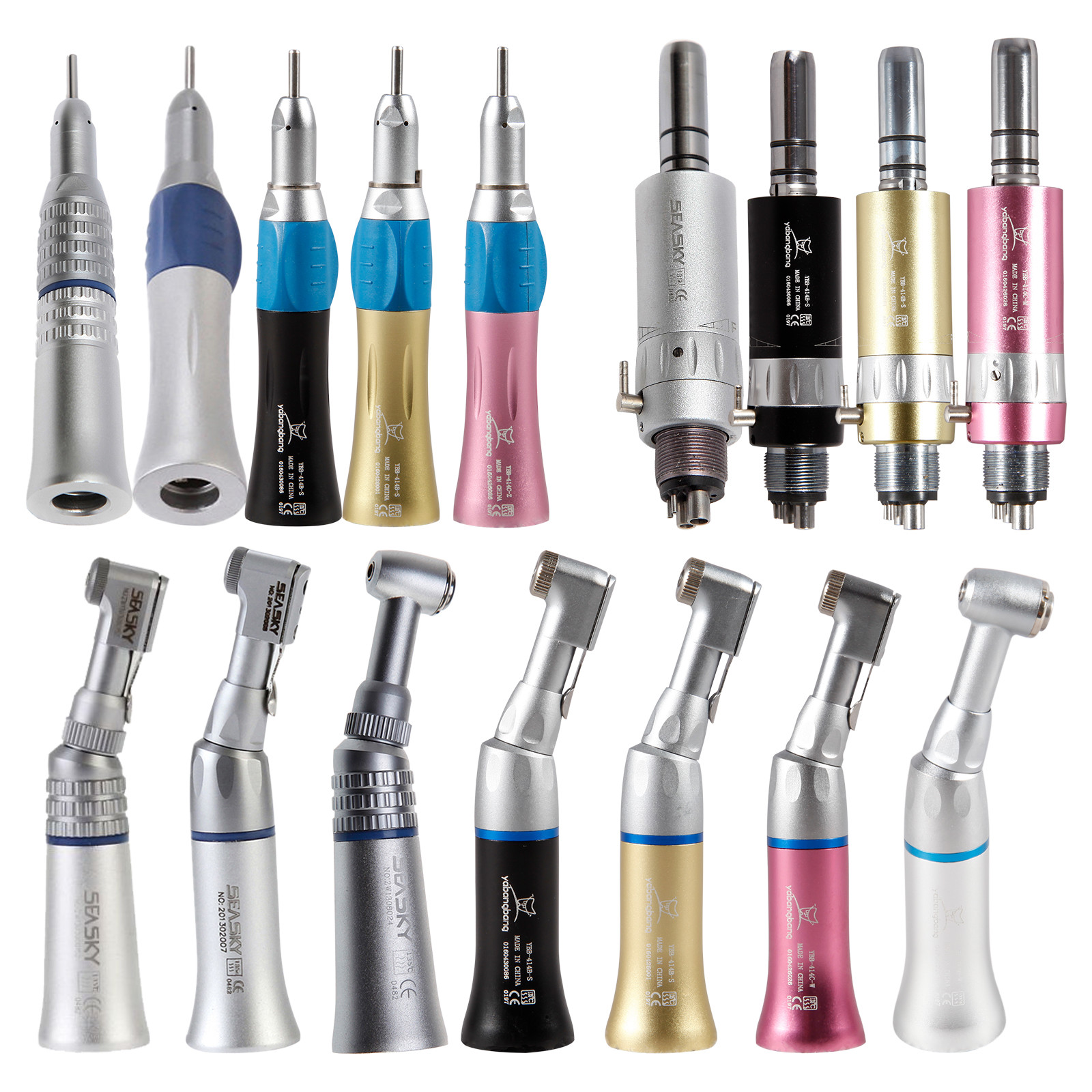 NSK type dental low slow speed handpiece contra angle straight motor 2/4holes us