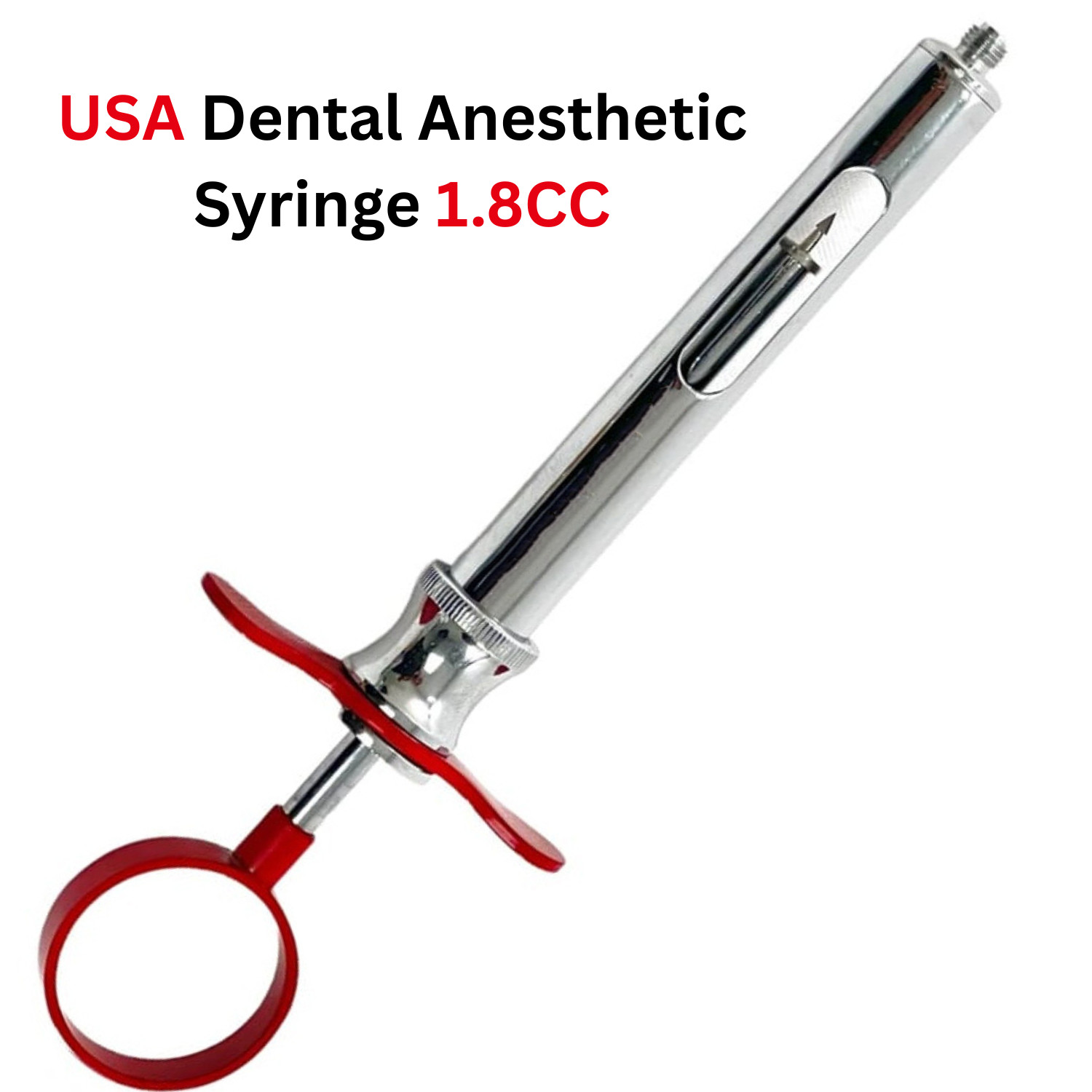 10x Dental Anesthetic Syringe 1.8CC Self-Aspirating Surgical Stainless Steel USA