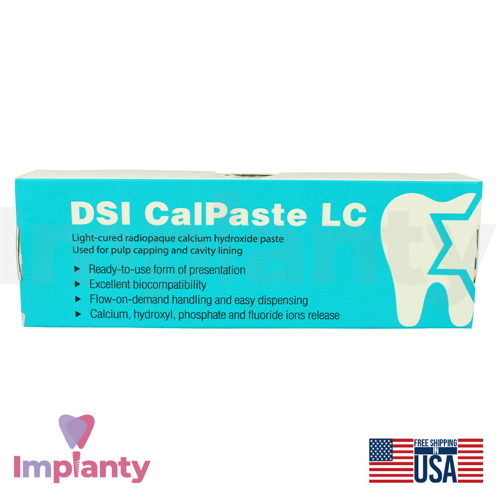 DSI Calcium Hydroxide Paste Dental Syringe 1.5g Composite Restorations