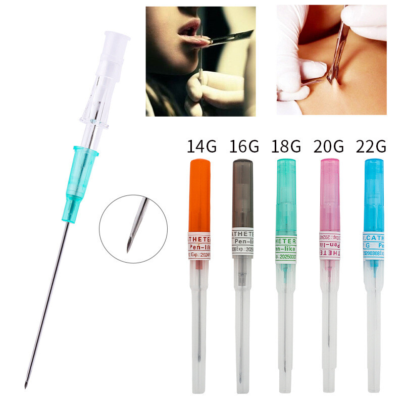 20x Practical Sterilized Disposable Cannula Piercing Components 14/16/18/20/22G