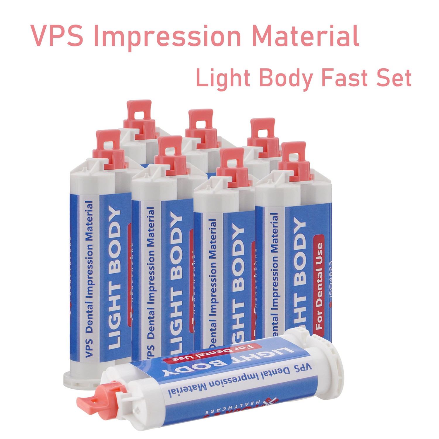 8Pcs Light Body Fast Rapid Set Dental Impression Material 50mL Cartridge VPS PVS