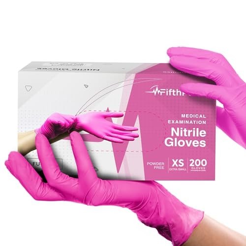 Fuchsia Hot Pink Nitrile Disposable Gloves – 3 Mil, Powder & Latex Free, Medical