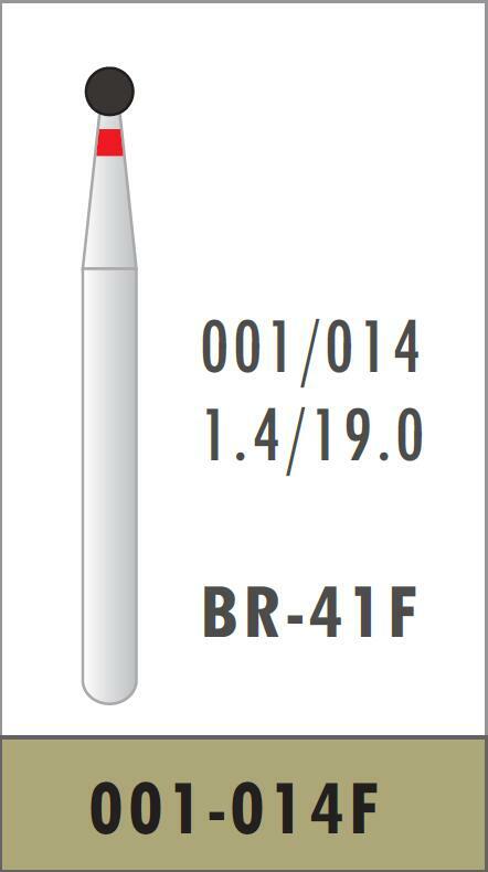 SUPÉR Multi-Use Diamond Burs Round 001/016F Fine Grit BR-40F BOMAOER