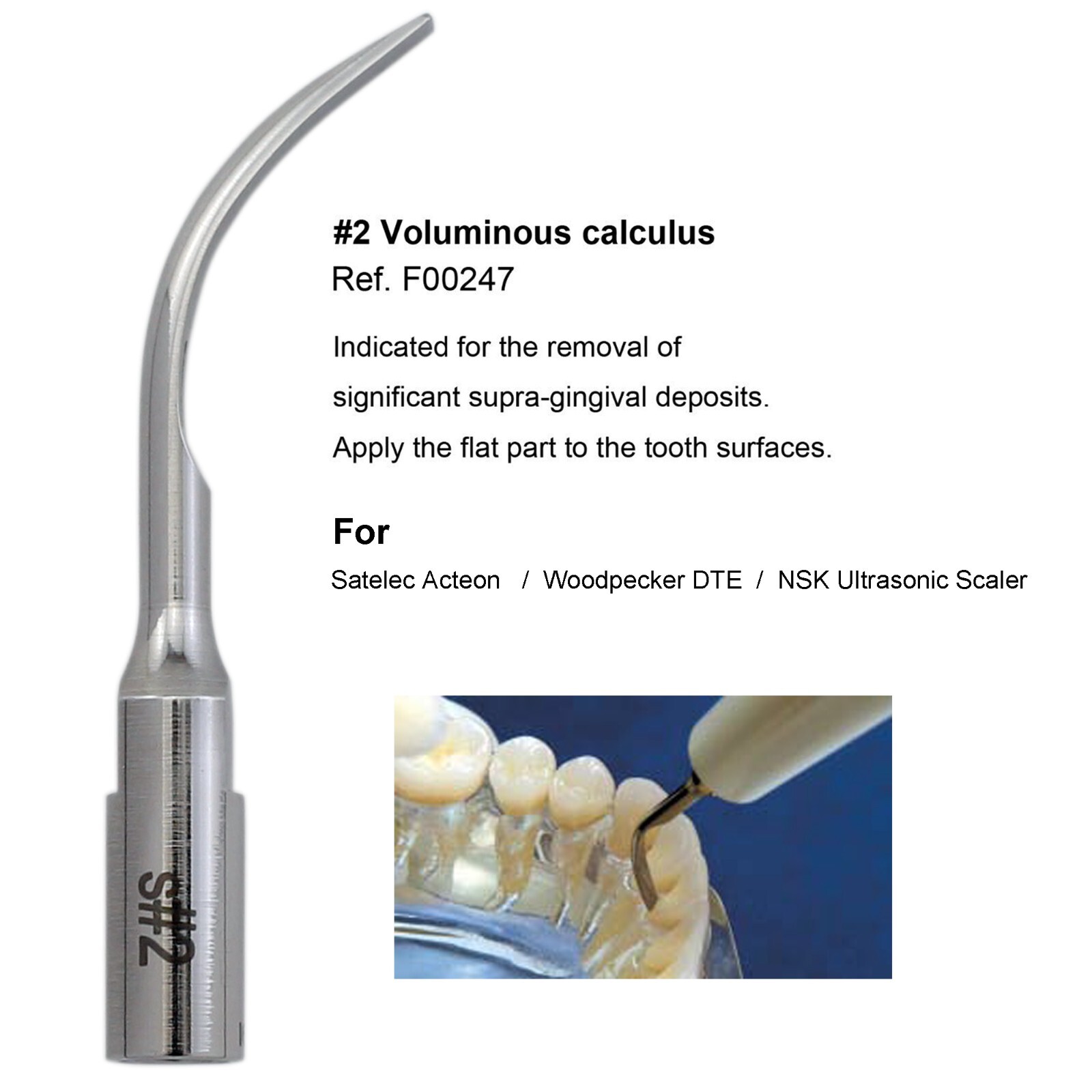 Dental For Acteon Satelec Piezo Scaler Tip #1 #1s 10Z H3 10P Scaling P5 Newtron