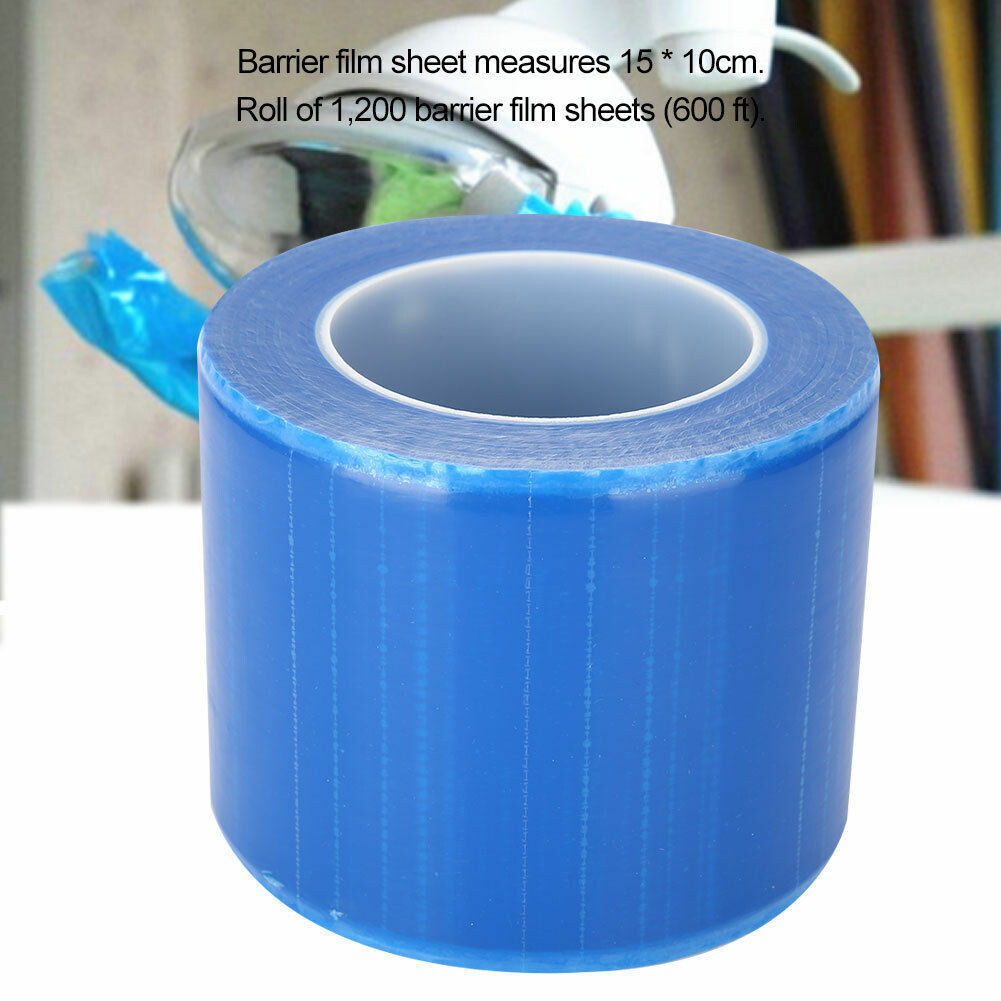 Dental Lab Barrier Plastic Sheets Blue/Clear/Pink Protecting Film Non-Stick Edge