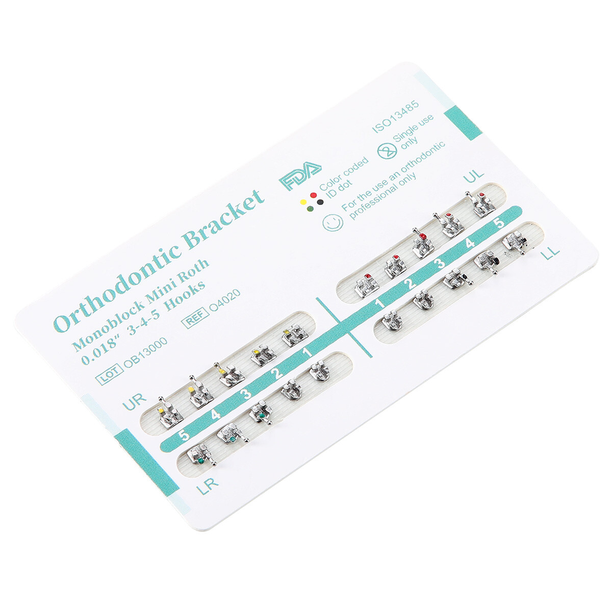 Dental Orthodontic Brackets Braces Mini MBT Roth.022 Hook 345 /NITI Arch Wires