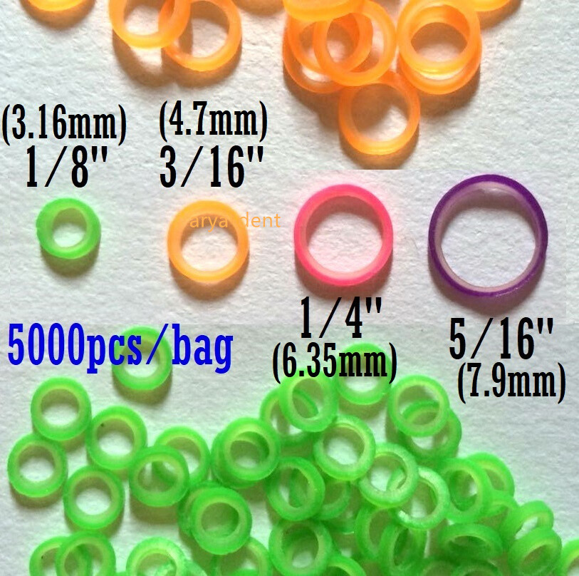 Dental Orthodontic Rubber Band Elastics Latex Braces Colorful 2.5/3.5/4..5/6.5OZ