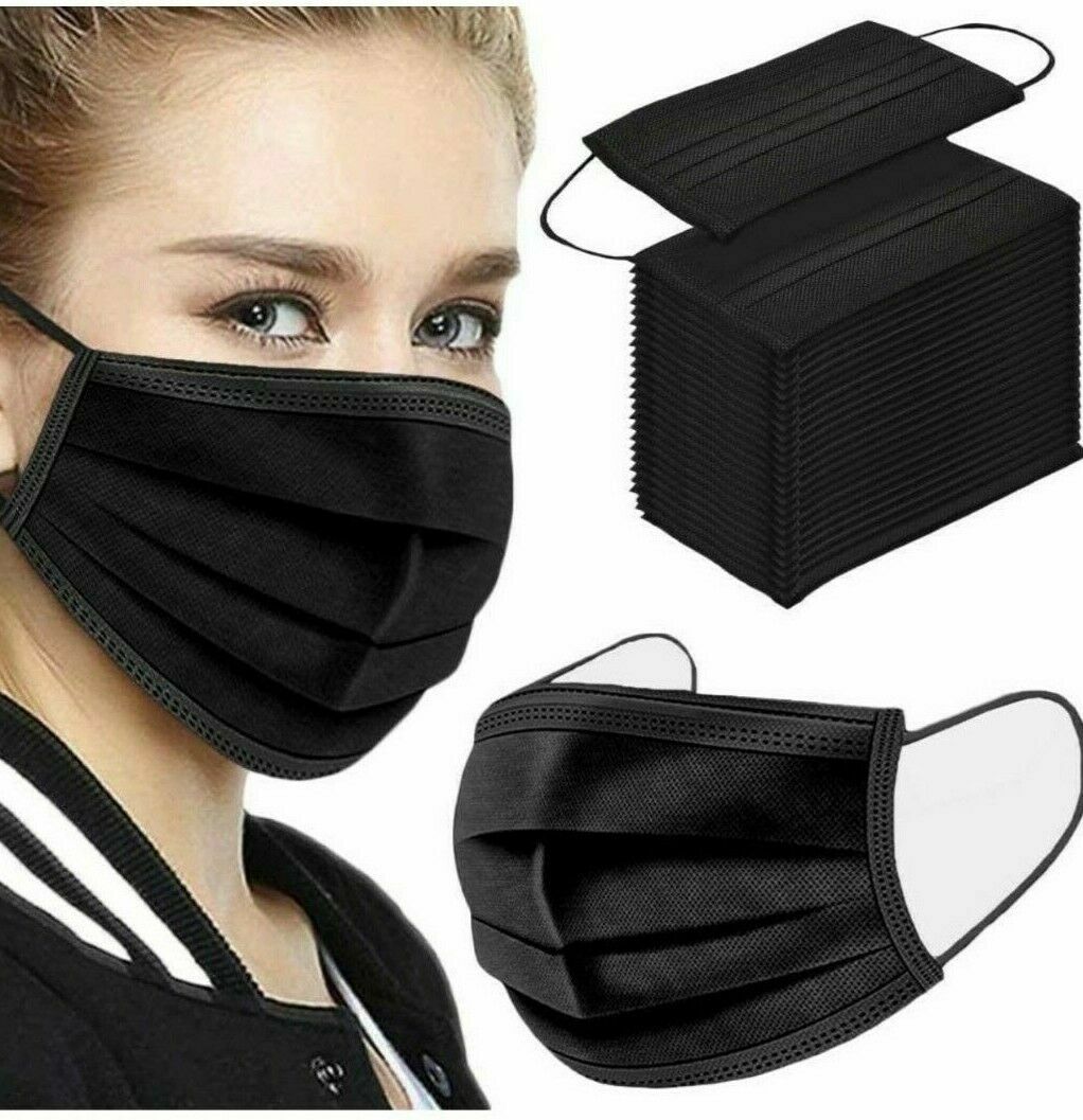 Face Mask Disposable Non Medical Surgical 3-Ply Earloop Mouth Cover [50/100 PCS]