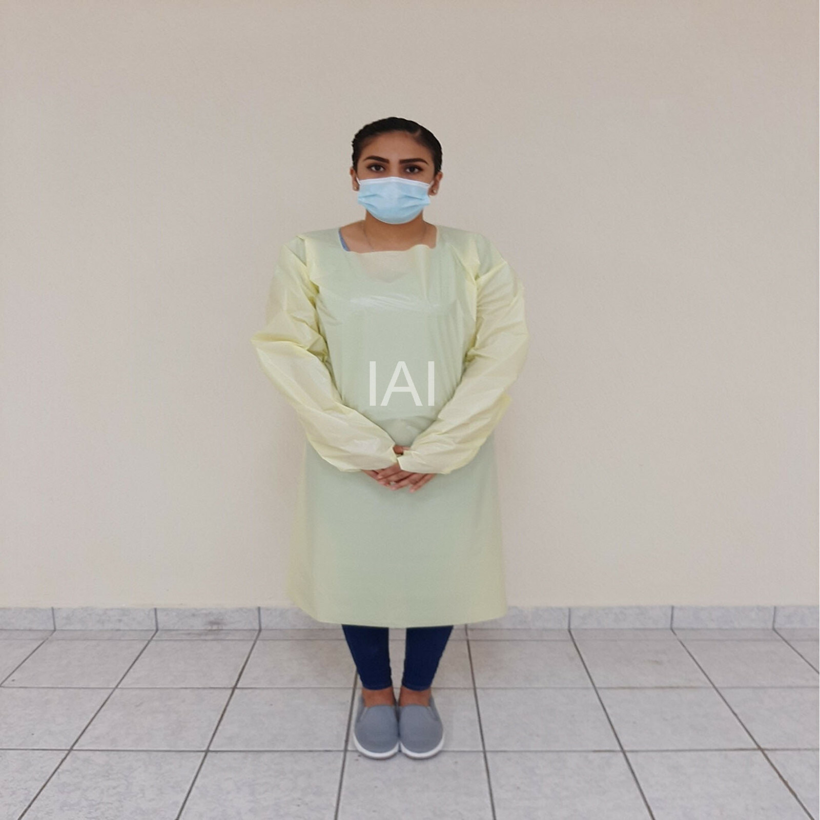 SALE! UNISEX PPE PE Medical Isolation Disposable Protective Gown L&XL Box of 100