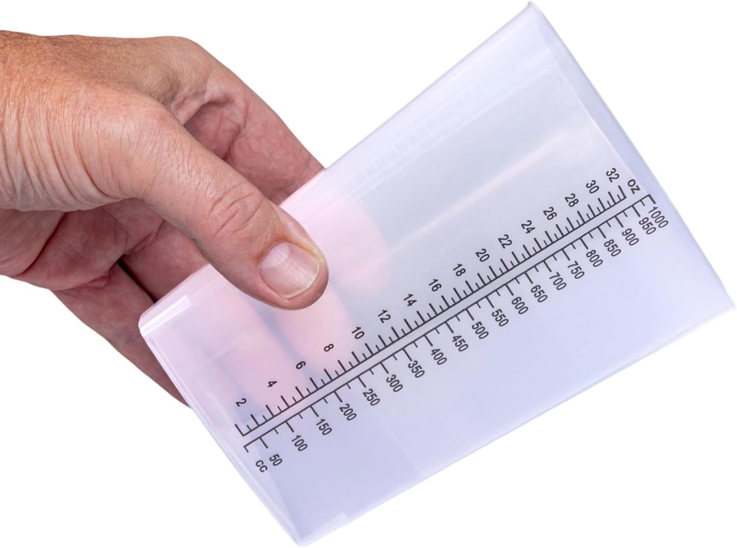 Vakly Graduated Intake Output Container 32 oz (10 Pack) – 32 ounces, White