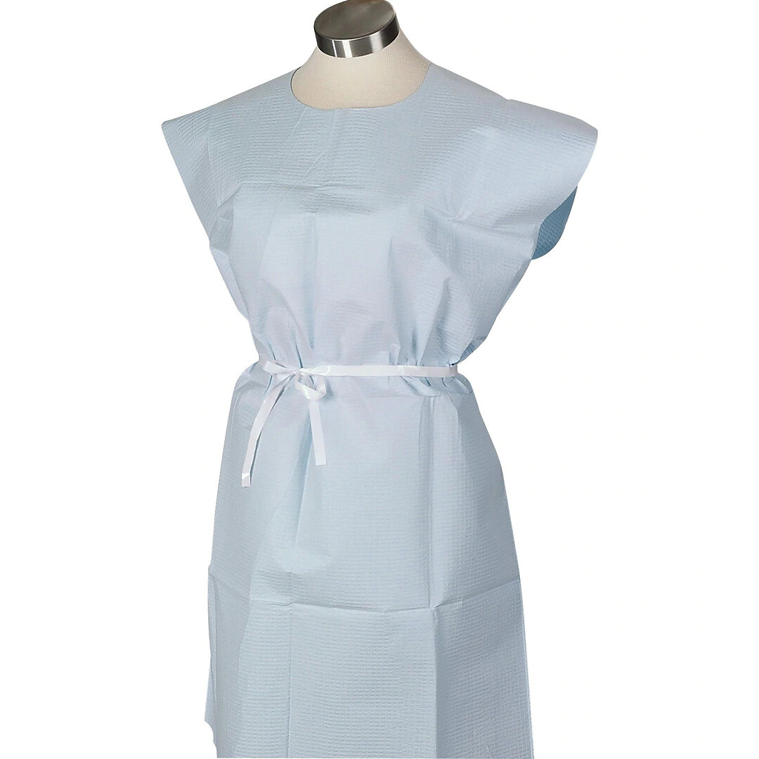 Tidi Blue Deluxe Exam Gowns 30″ x 42″ Tissue/Poly/Tissue 9810847, 50 count