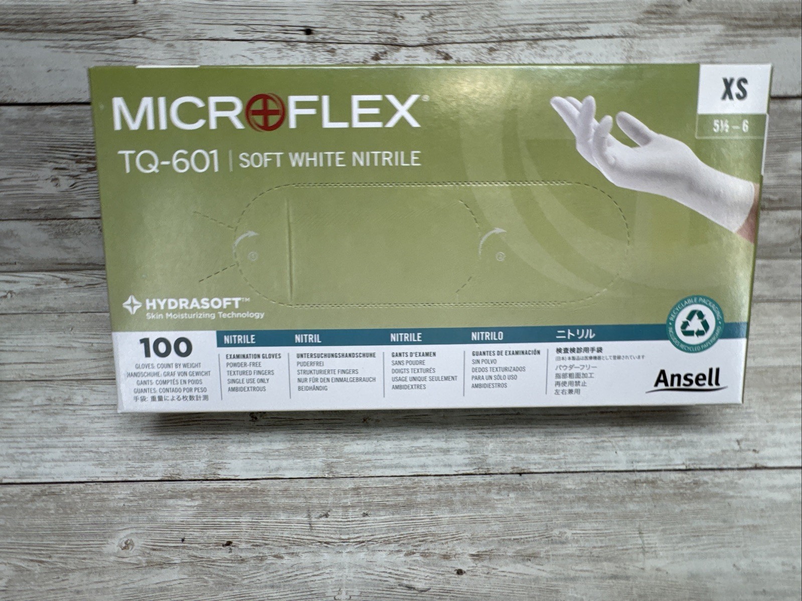 MicroFlex Soft White Nitrile Exam TQ-601-XS *1 CASE* Size: XSmall *See Date*